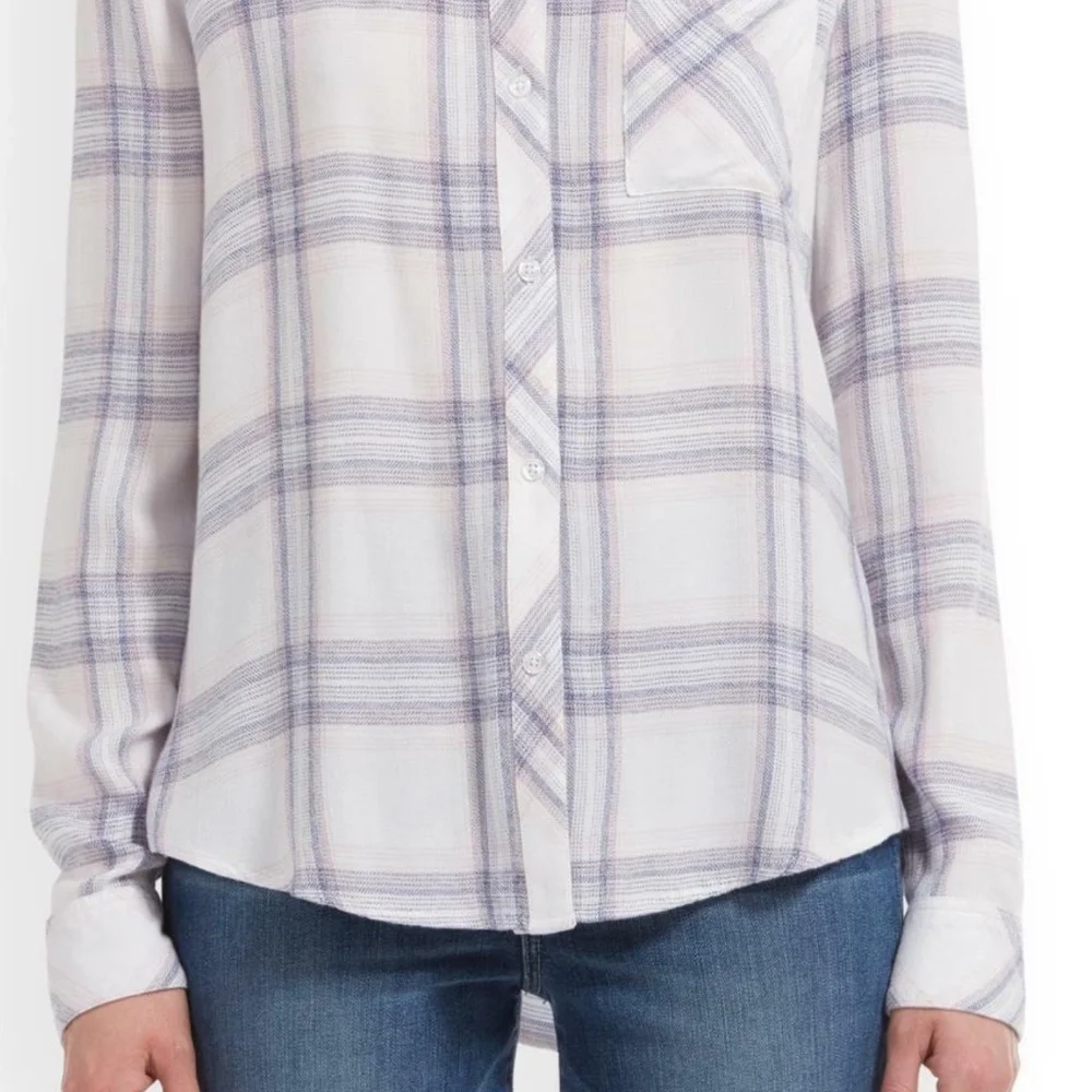 NWOT Anthropologie Rails HunterButtondown Top Z39-14